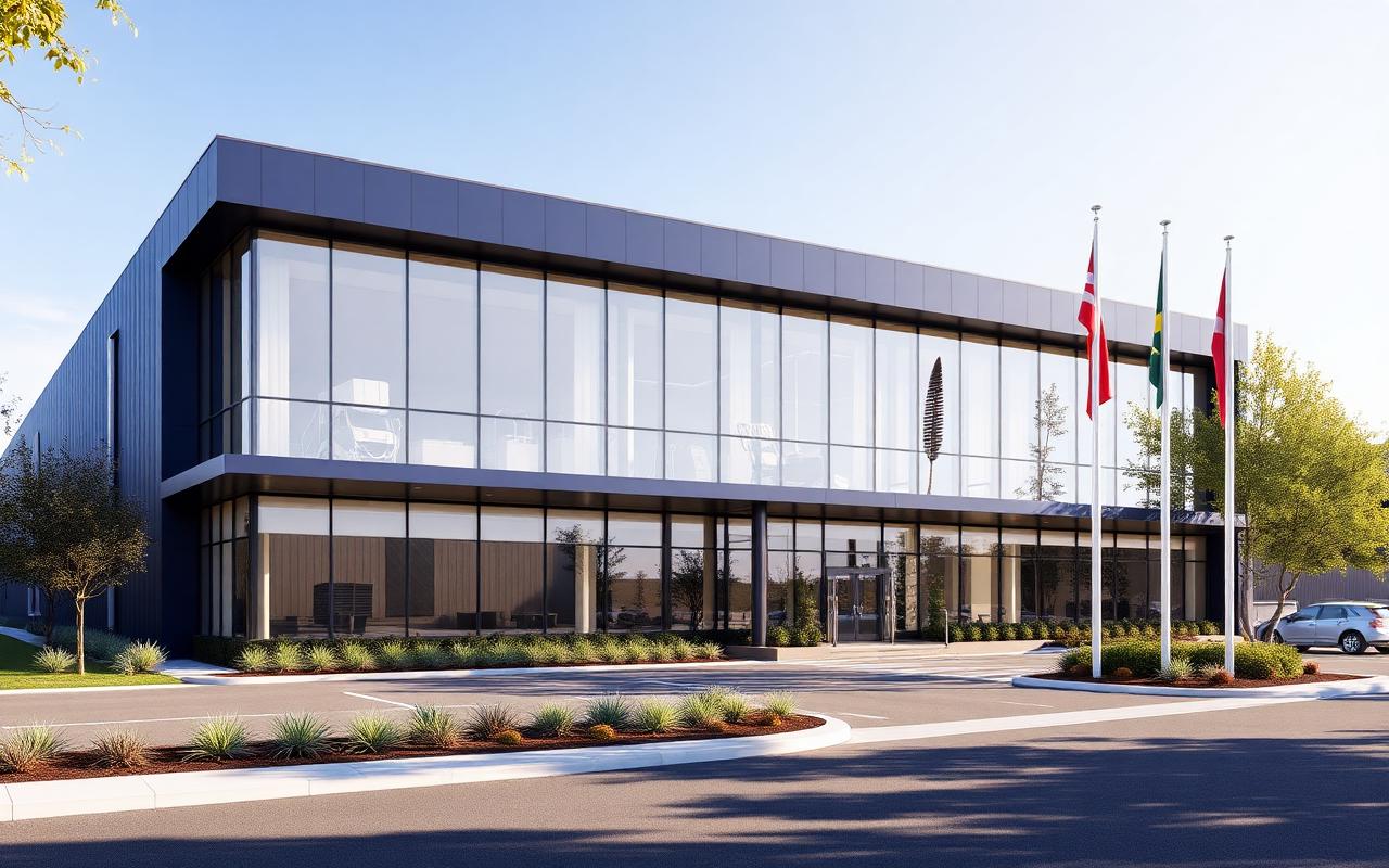 Architectural concept for the future Jd Global Canberra headquarters